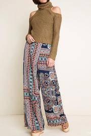  Print Wide Leg Pants