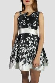  Asymmetric Flowers Dress