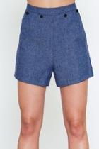  Button Detailed Shorts