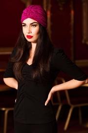  Vintage-style Magenta Turban