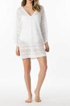  Lace V-neck Cover Up