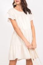  Short Sleeve Linen Dress