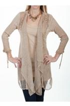  Lace Cardigan & Tank Set