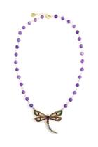  Amethyst Butterfly Necklace