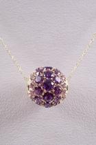  Amethyst Cluster Necklace Pendant 18 Chain