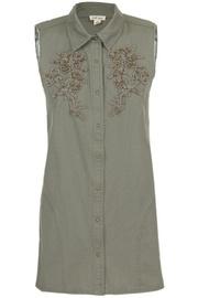  Twill Embellished Tunic