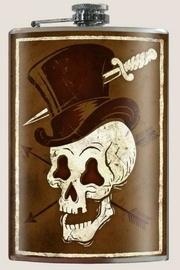 Skull Hat Flask