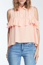  Jasmine Ruffle Cold Shoulder Top