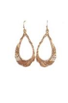  Feather Textured Earrings