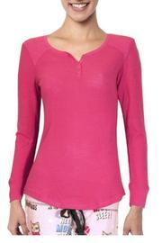  Deep Pink Henley