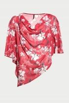  Red Floral Cape