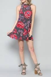 Floral High Neck Dress
