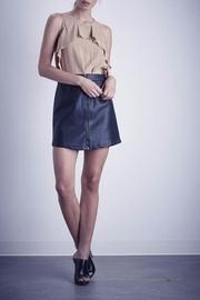  Beige Ruffle Tank Top