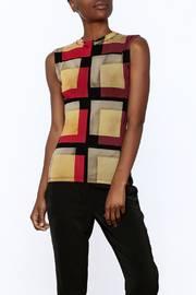  Box Print Tank Top