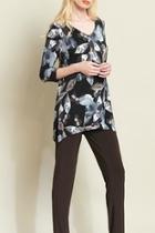  Abstract Leaves Tunic