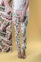  White Floral Pant