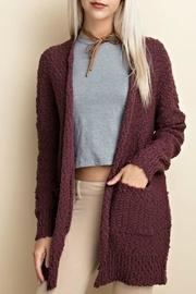  Plum Popcorn Cardigan