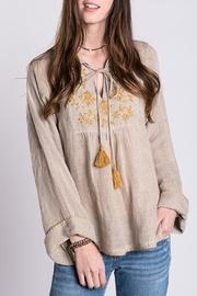  Flower Embroidery Tunic