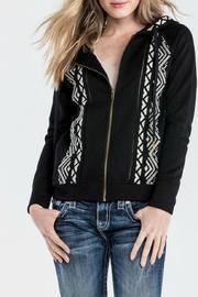  Embroidered Floral Hoodie