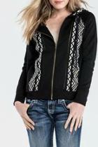  Embroidered Floral Hoodie