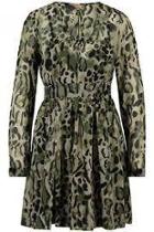  Khaki Print Dres