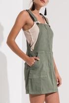  Green Overall Dress