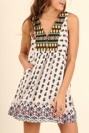  Print Pocket Dress