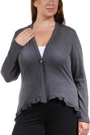  Sleeve Ruffle Shrug