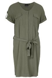  Belted Shirt Dress