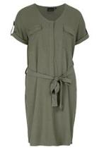  Belted Shirt Dress
