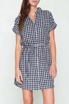  Button-down Checkered Dress