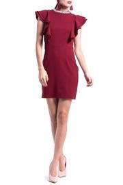  Burgundy Silvercollar Dress