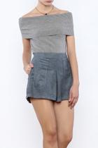  Off Shouler Knit Top