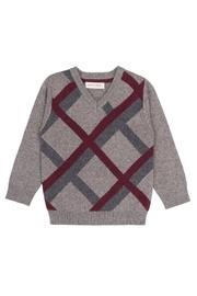  Grey Plaid Sweater