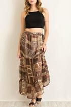  Paisley-print Maxi Skirt