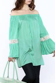  Mint Off-shoulder Top