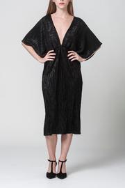  Black Bat-sleeve Dress