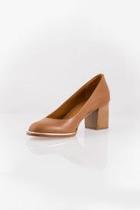  Brown Block Heel