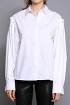  Pearl Detail Shirt