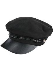  Women's Faux Suede Greek Fisherman Cap