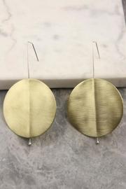  Brass Disc Earrings