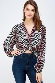  Zebra Print Blouse