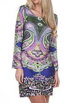  Pritned Tunic Dress
