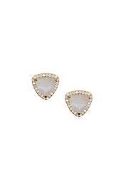  Pave Moonstone Studs