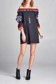  Floral Off-shoulder Peasant-dress