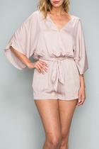 Dull Satin Romper