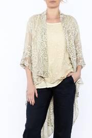  Green Embroidered Silk Duster