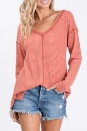  Rust Waffle Tunic