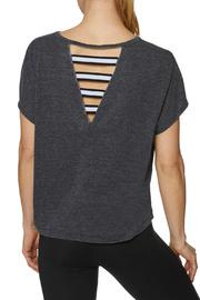 Stripe Banded Back Boxy Tee