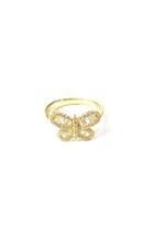  Baugette Butterfly Ring